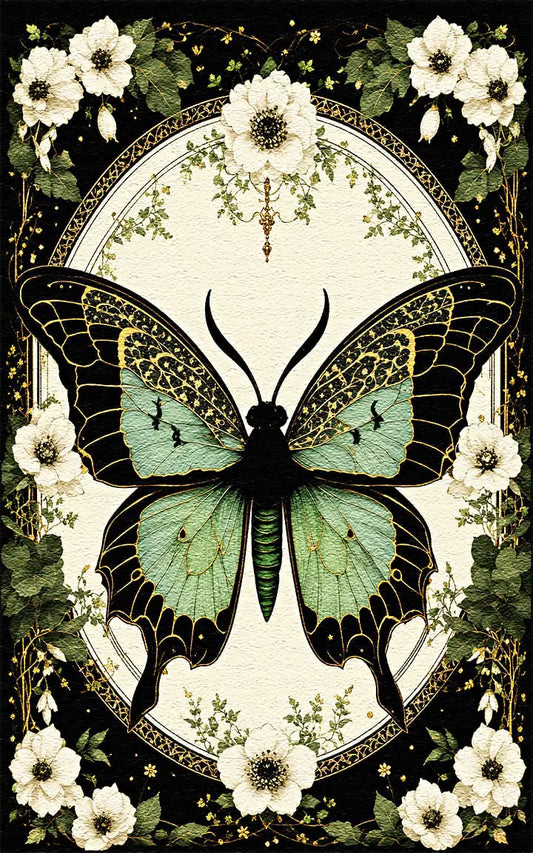 Black & Green Butterfly