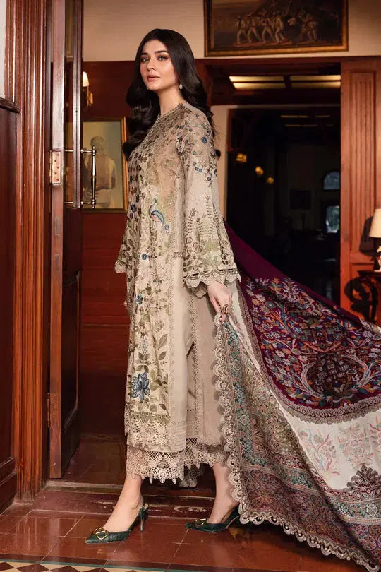 Lawn Embroidered Shirt with Digital Printed Jaquard Duppata-669