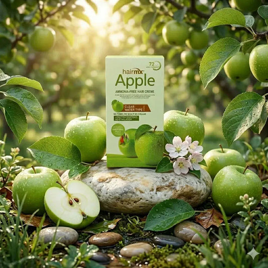 Hairmx Apple Hair Color – Non-Toxic, Lead-Free, Gentle Hair Dye with Natural Apple Extracts