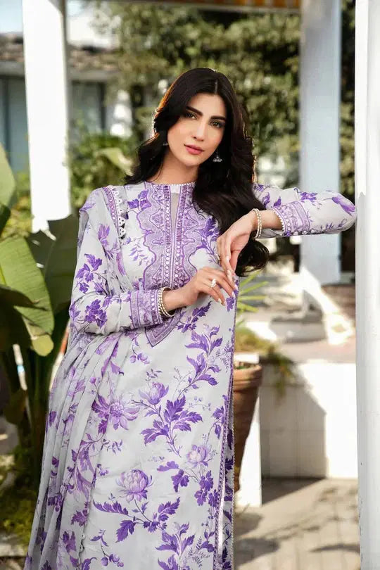 UNSTICH PRINTED LAWN EMBROIDERY DRESS 3 PIECE -518
