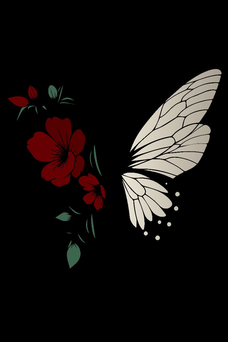 Butterfly Bloom Graphic T-Shirt