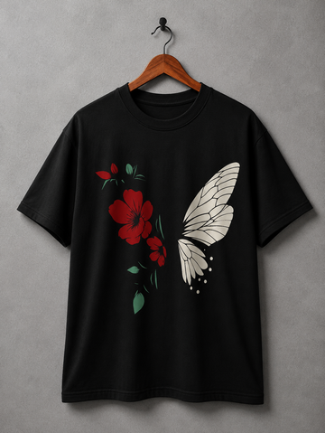 Butterfly Bloom Graphic T-Shirt
