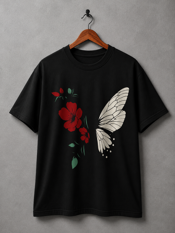 Butterfly Bloom Graphic T-Shirt