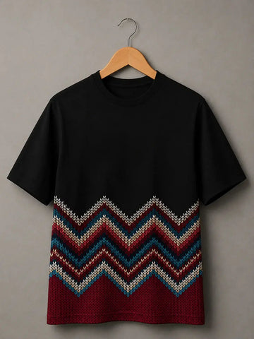 ⭐ Mountain Wave Pattern DTF Printed