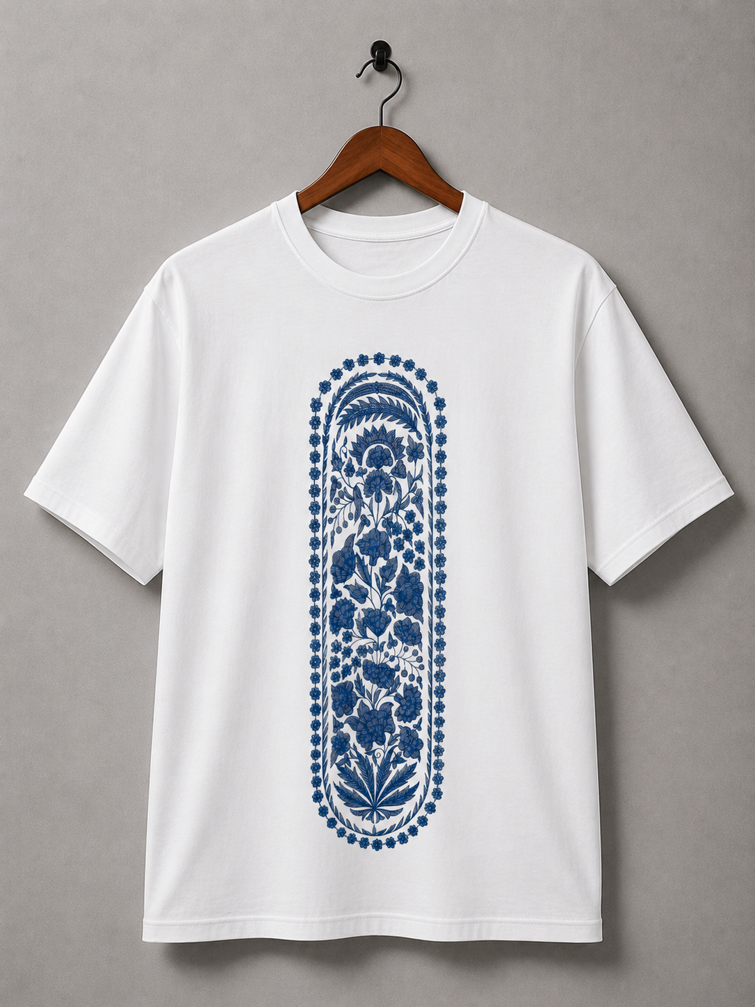 ⭐ Blue Garden Tee DTF Printed
