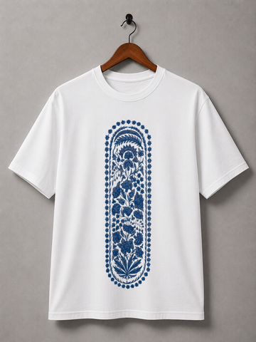 ⭐ Blue Garden Tee DTF Printed