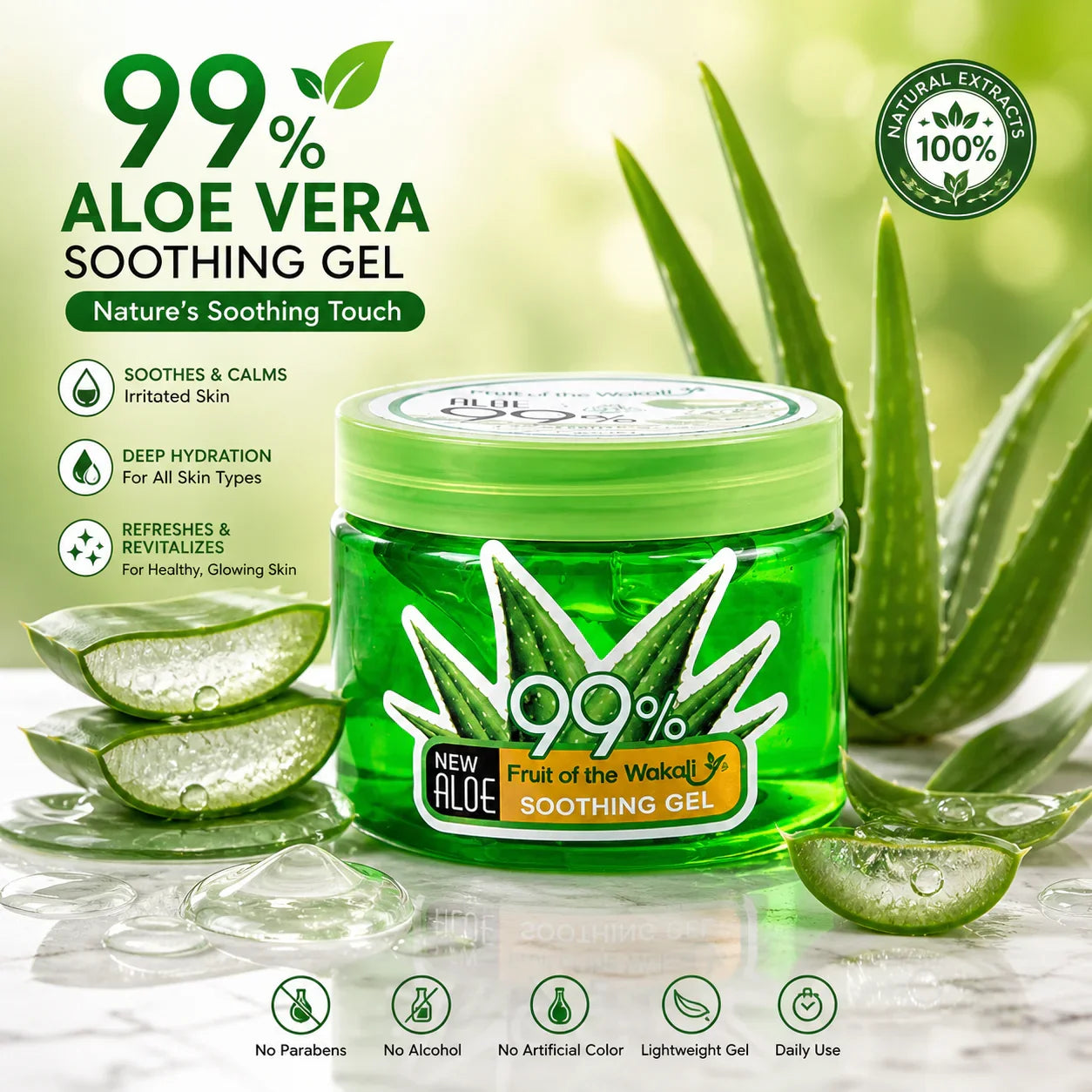 Buy 1 Get 1 Free – Brightening Cream & Aloe Vera Gel Combo for Glowing & Hydrated Skin