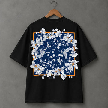Floral Navy Framed T-Shirt