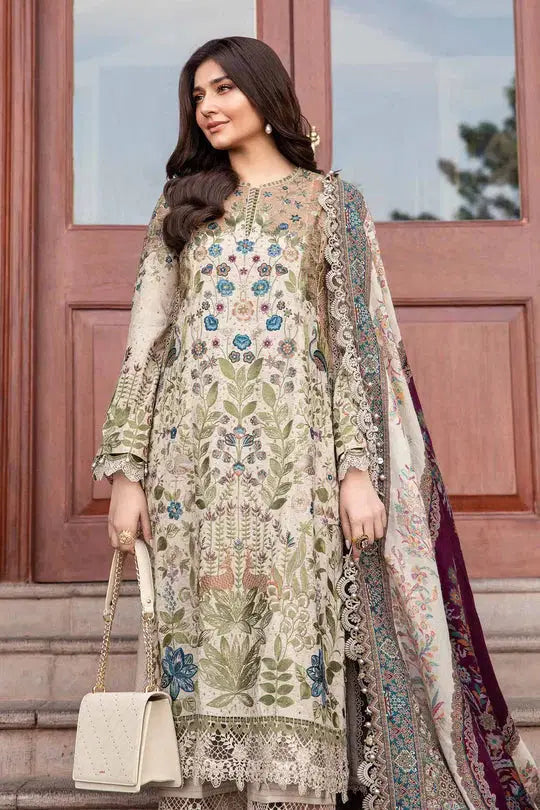 Lawn Embroidered Shirt with Digital Printed Jaquard Duppata-669