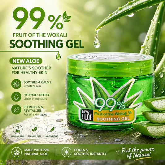 99% Aloe Vera Soothing Gel for Face & Body – Hydrating, Cooling & Skin Repair Moisturizer