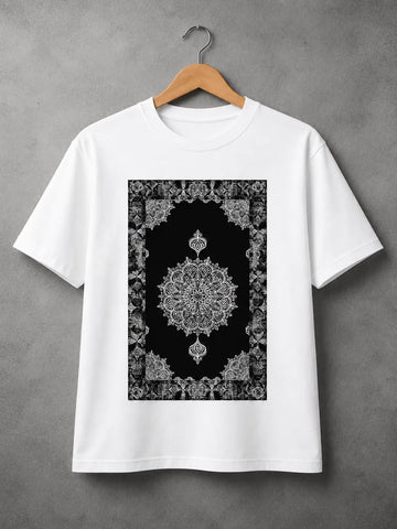 ⭐ Black & White Heritage Tee DTF Printed