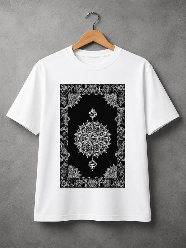 ⭐ Black & White Heritage Tee DTF Printed